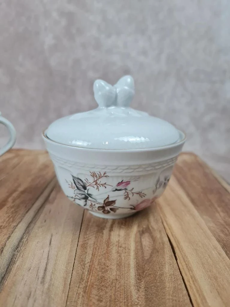 Duo sucrier & pot à lait en porcelaine Tognana 🇮🇹 – photo 4